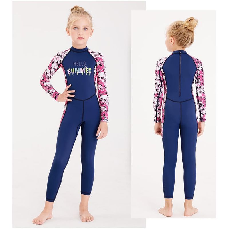 GENERICO - traje de baño completo para niñas upf50