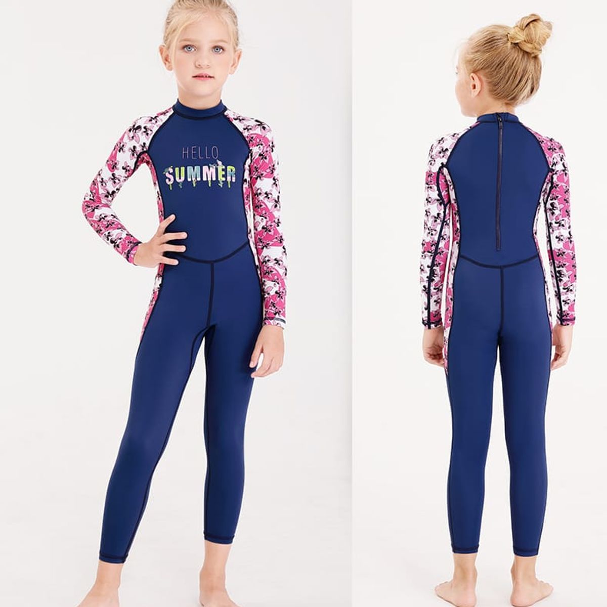 GENERICO - traje de baño completo para niñas upf50