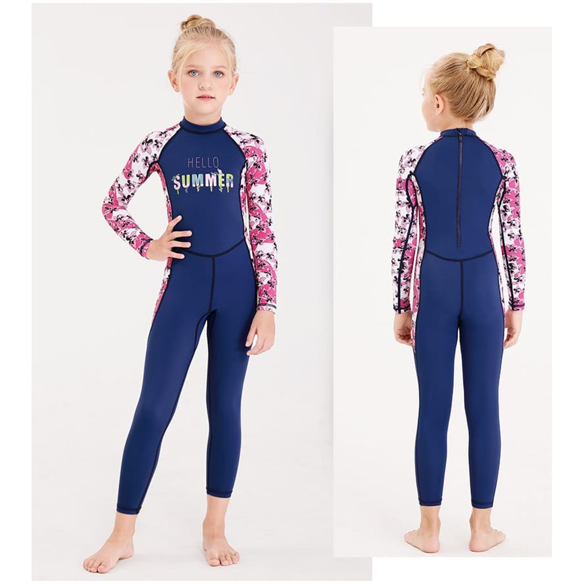 GENERICO - traje de baño completo para niñas upf50