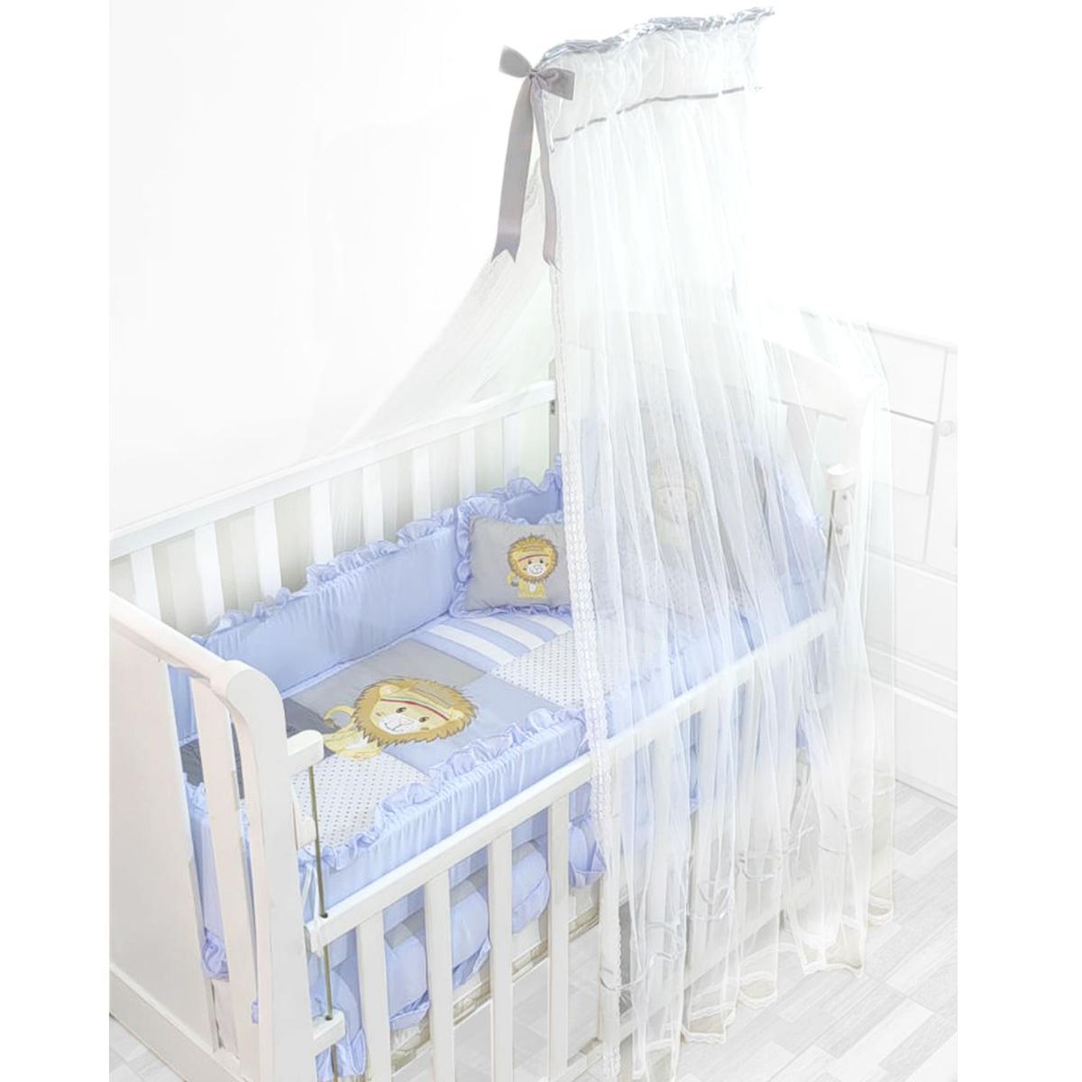 BABY MERINOS - Tul para cuna - Gris