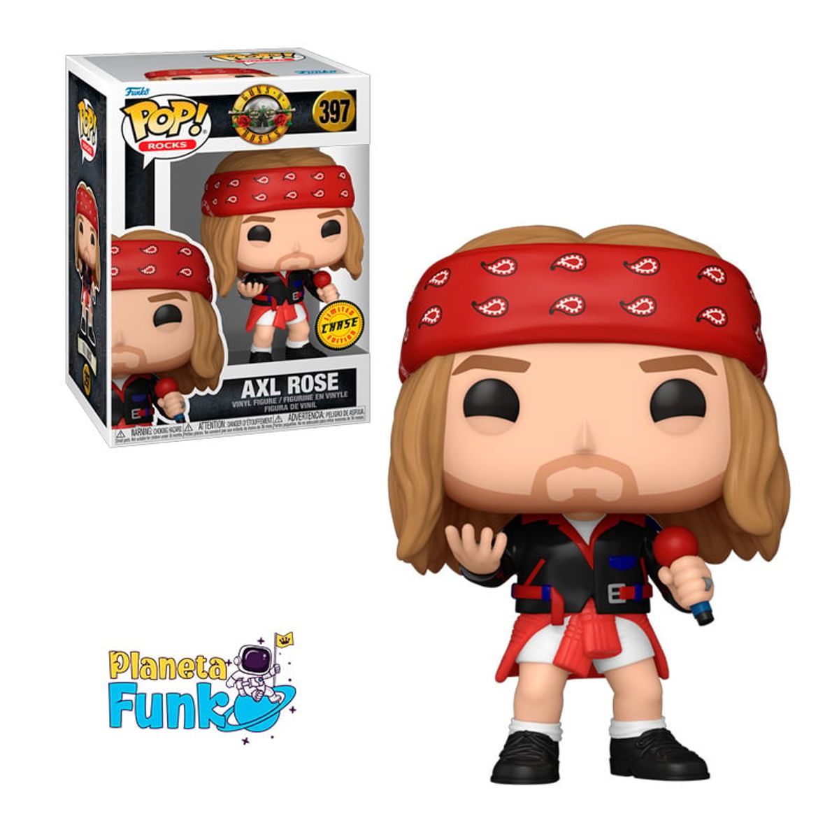 FUNKO - AXL ROSE GUNS N ROSES FUNKO POP 397 CHASE