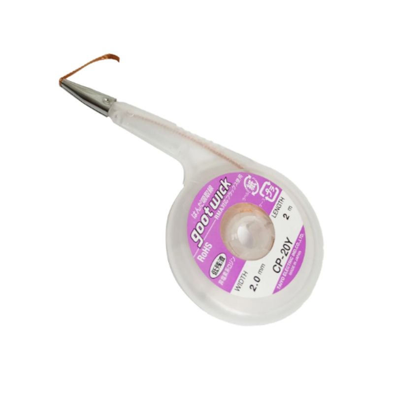GOOT - Malla para Desoldar con punta CP-20Y GOOT
