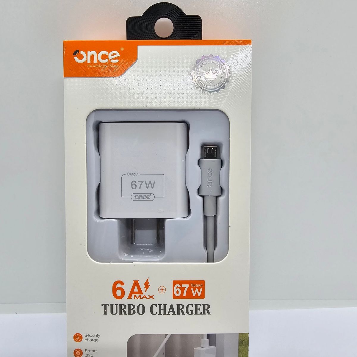 GENERICO - CARGADOR DE CELULAR ONCE TURBO CHARGER 6A - 67W
