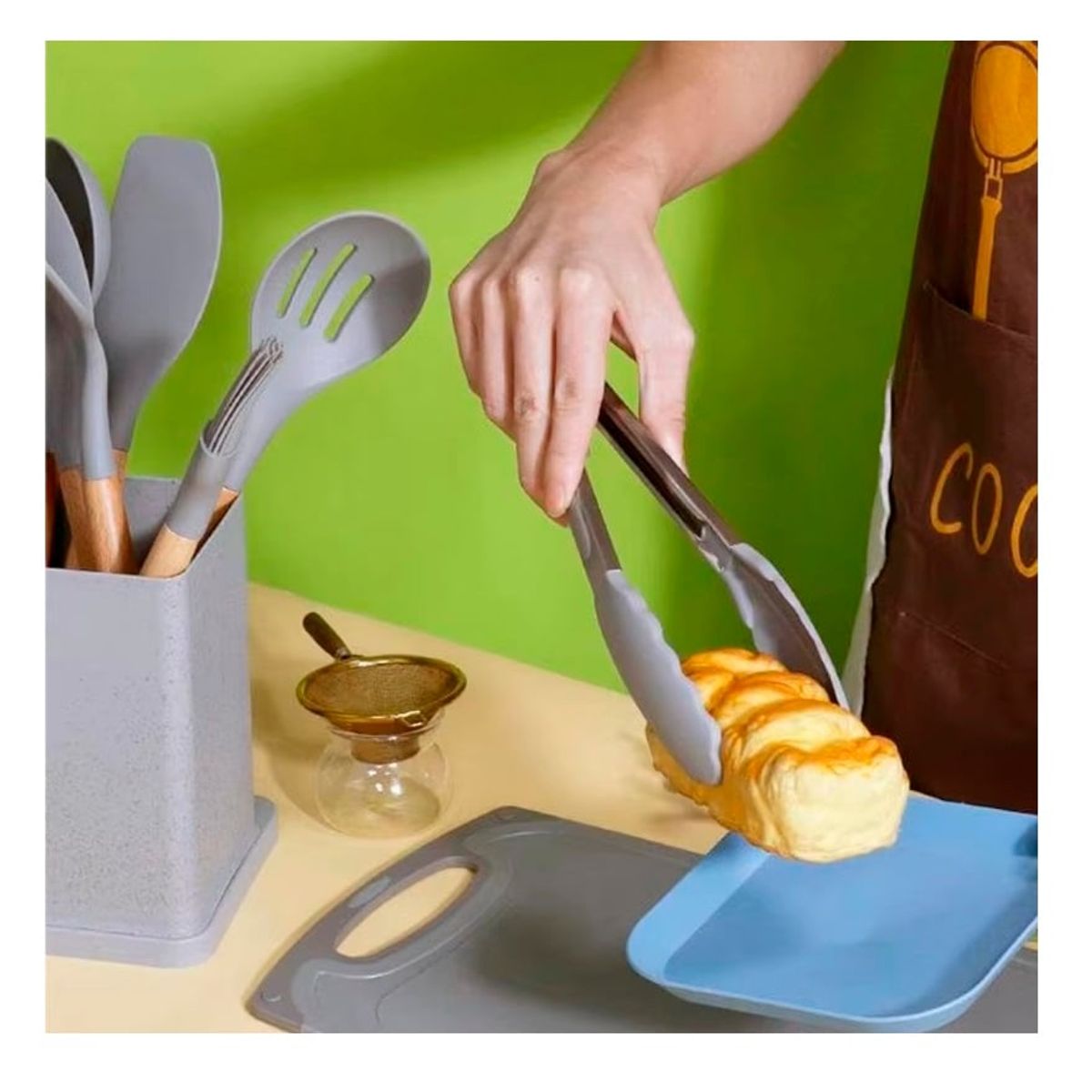 GENERICO - Set De Utensilios Para Cocina X 19 Piezas De Silicona A1