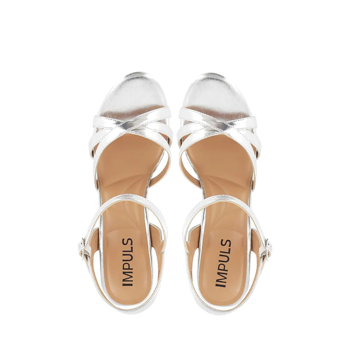 IMPULS - Sandalias para Fiesta Mujer Impuls Malva02 Plateado