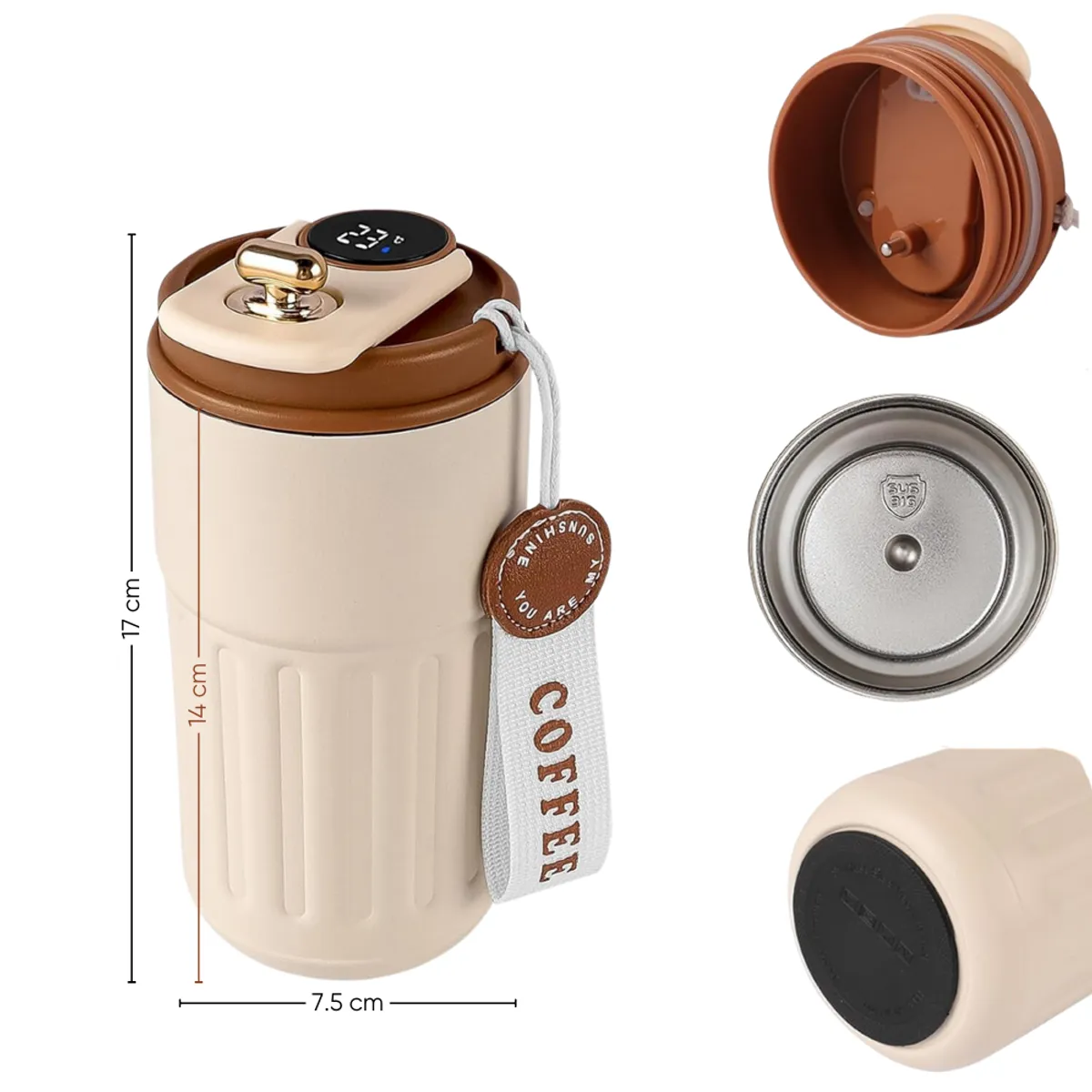 INSPIRA - Vaso Termo Inteligente con Control de Temperatura