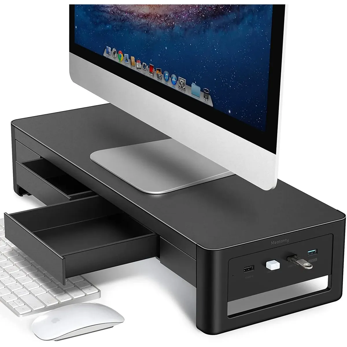 VAYDEER - Mesa soporte multifunción 4 USB para Monitor Vaydeer cajones ZGJ111