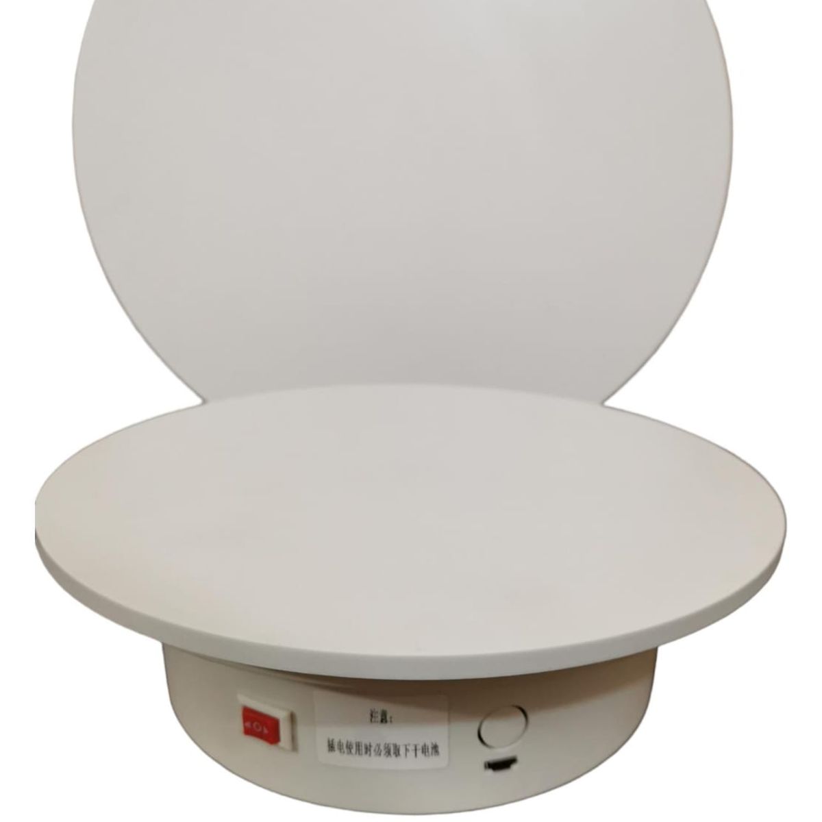 GENERICO - BASE GIRATORIA  EXTRA GRANDE 30 CM BLANCO SOPORTA 15 KILOS