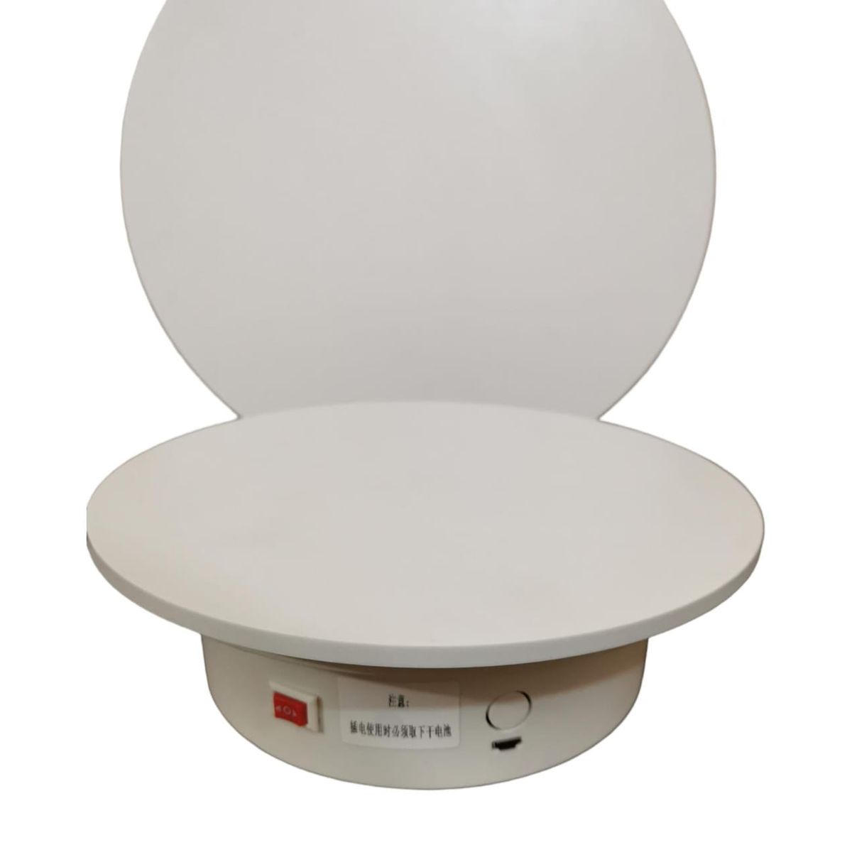 GENERICO - BASE GIRATORIA  EXTRA GRANDE 30 CM BLANCO SOPORTA 15 KILOS