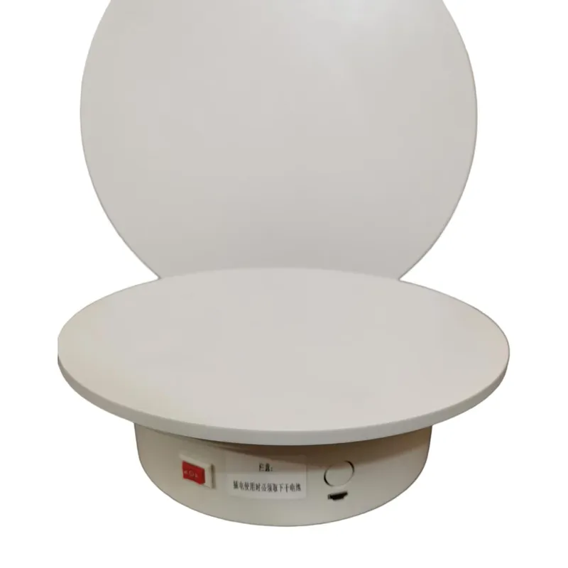 GENERICO - BASE GIRATORIA  EXTRA GRANDE 30 CM BLANCO SOPORTA 15 KILOS