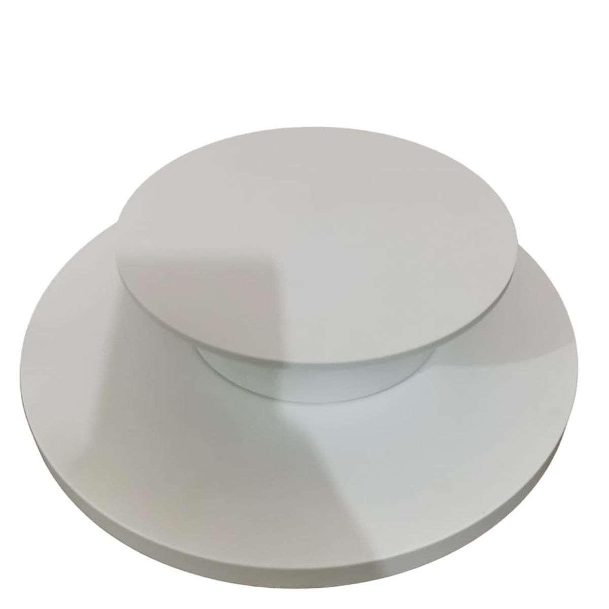 GENERICO - BASE GIRATORIA  EXTRA GRANDE 30 CM BLANCO SOPORTA 15 KILOS