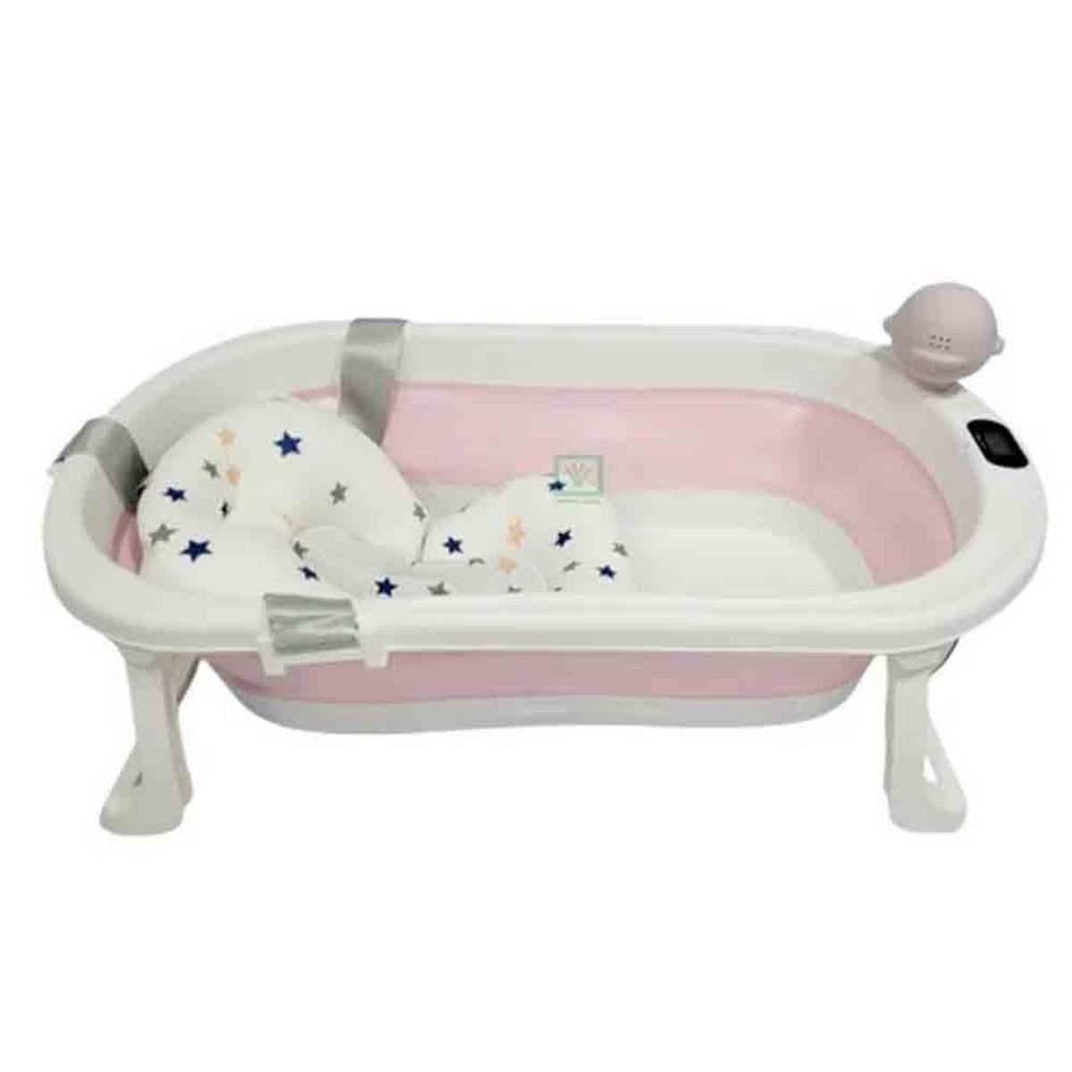 BABY KITS - Bañera Plegable JELLY Con Termostato Pink