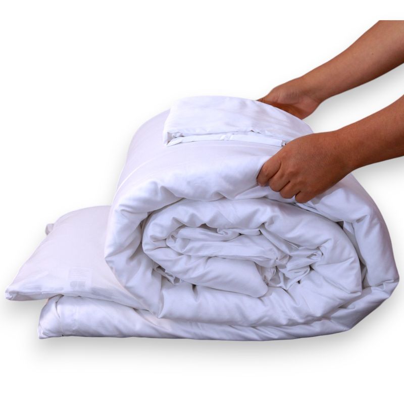 HYPNO HOME - Funda De Plumón 100% De Bambú Queen - Blanco