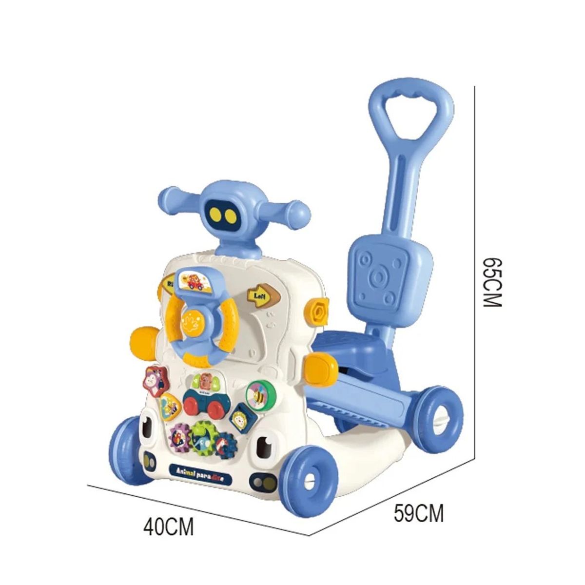 IMPORTADO MC - Caminador Musical multifucional 6 en 1 - AZUL