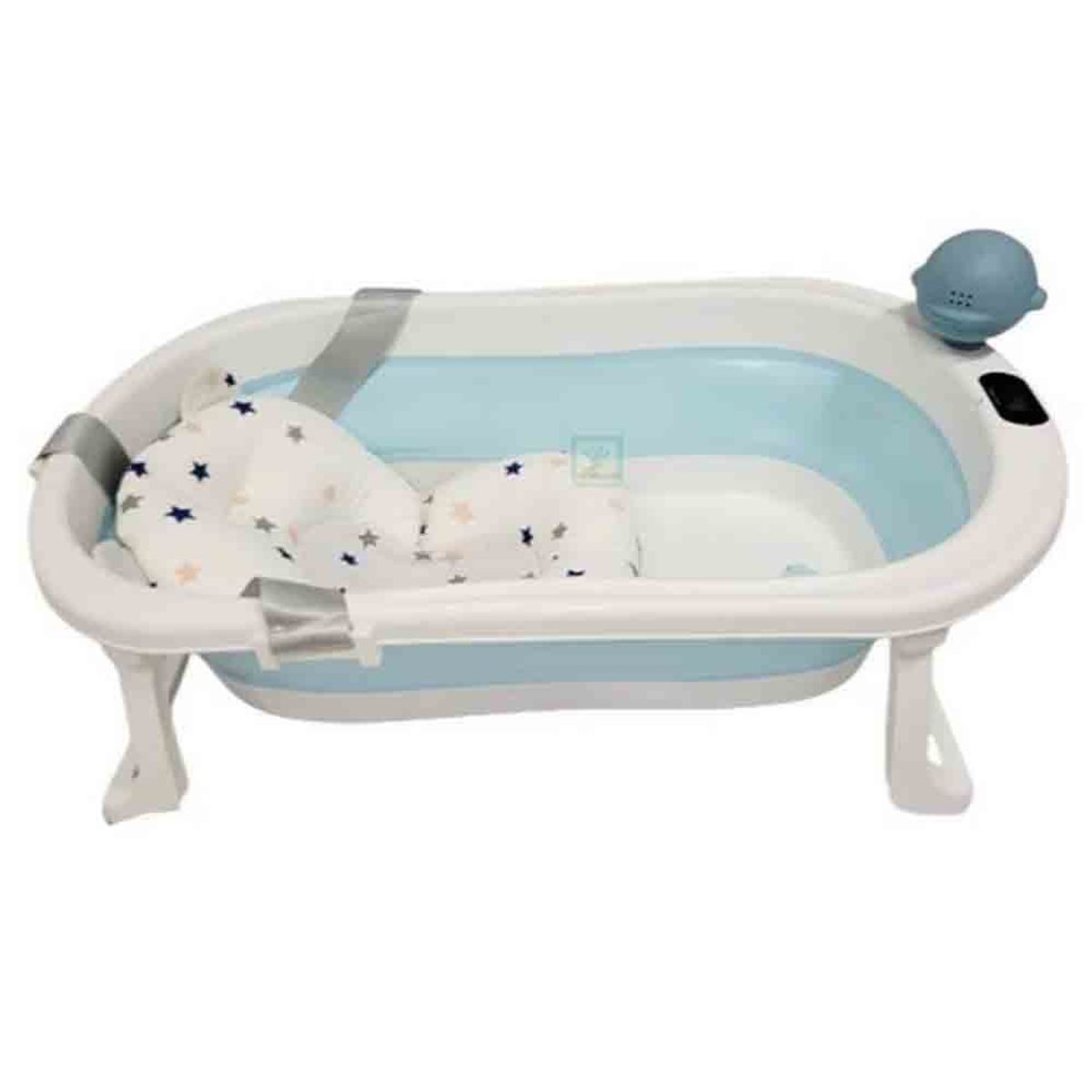 EBABY - Bañera Plegable JELLY Con Termostato Blue