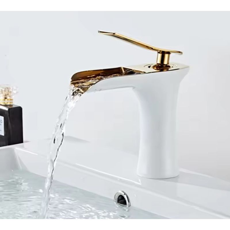 PGW - Grifo premium- FrioCaliente - Catarata - Blanco - Para Mueble