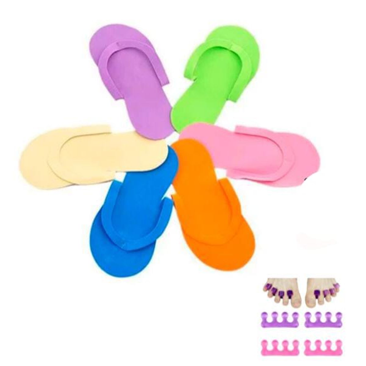 GENERICO - Pack x3 sandalias de pedicure de spa