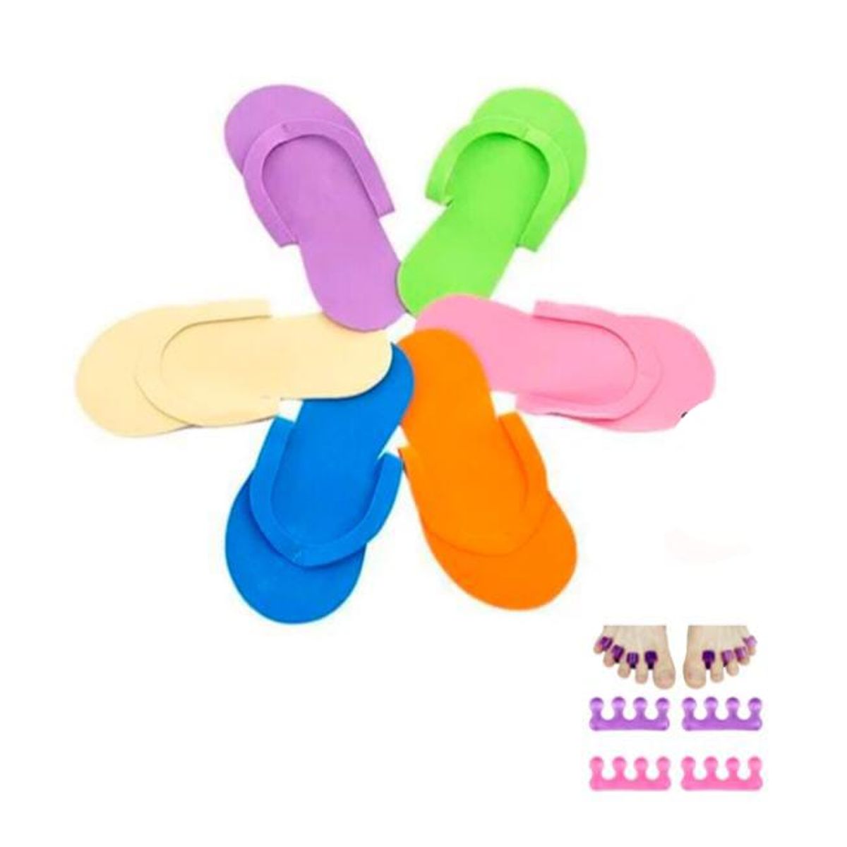 GENERICO - Pack x3 sandalias de pedicure de spa