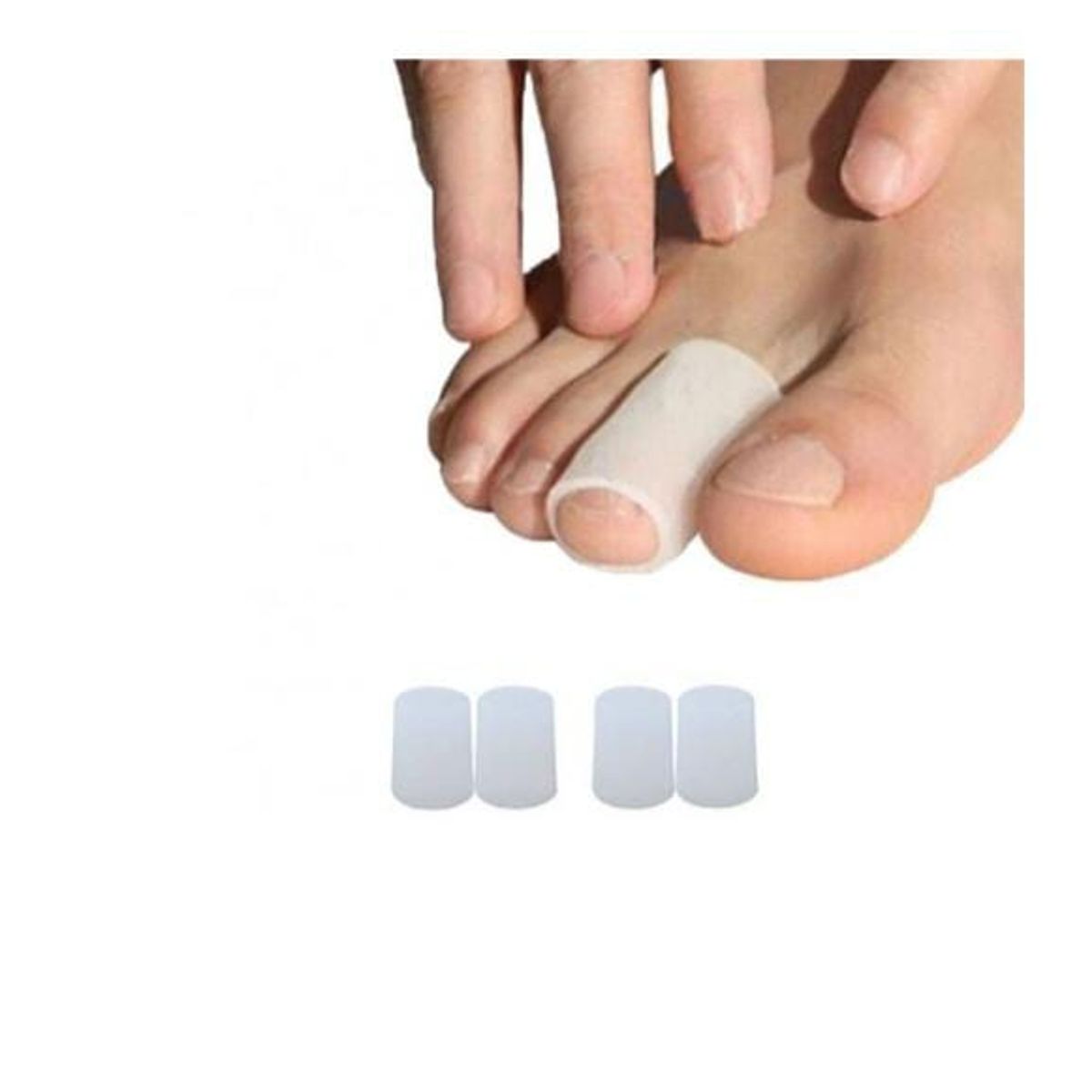 GENERICO - Pack 5 Separadores Corrector Dedo Protector Ampolla Dedal