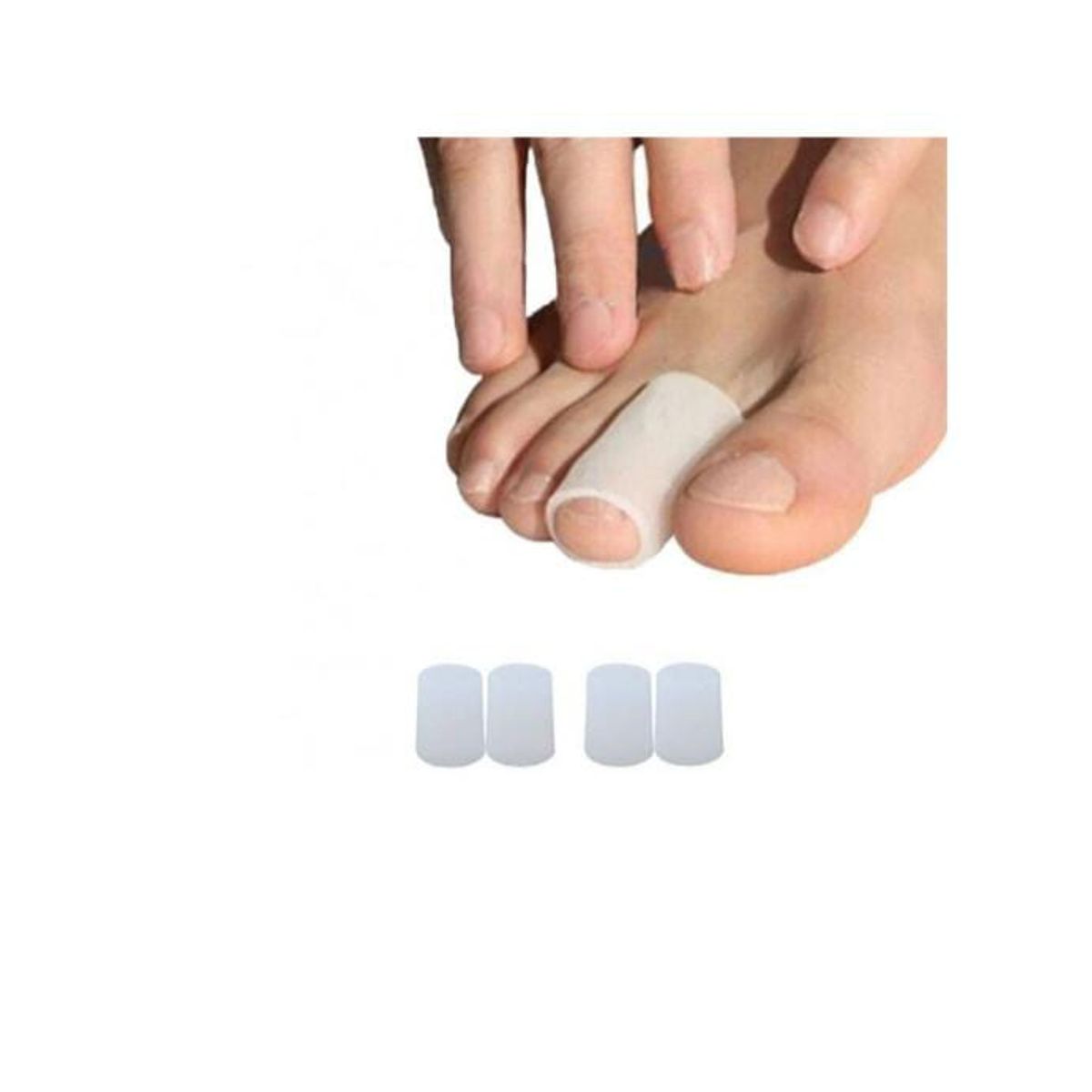 GENERICO - Pack 5 Separadores Corrector Dedo Protector Ampolla Dedal