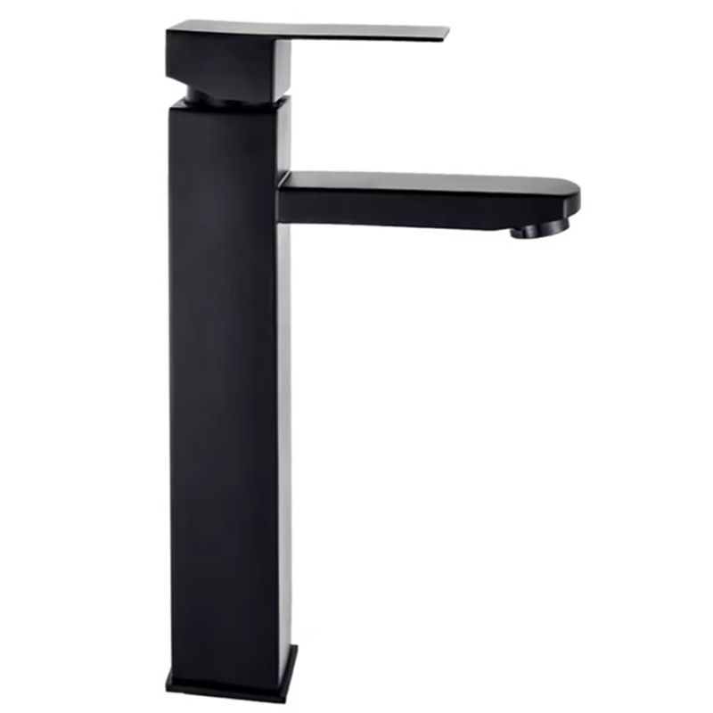 PGW - Grifo  Cuadrado - Monocomando- Acero Inoxidable-Negro Mate