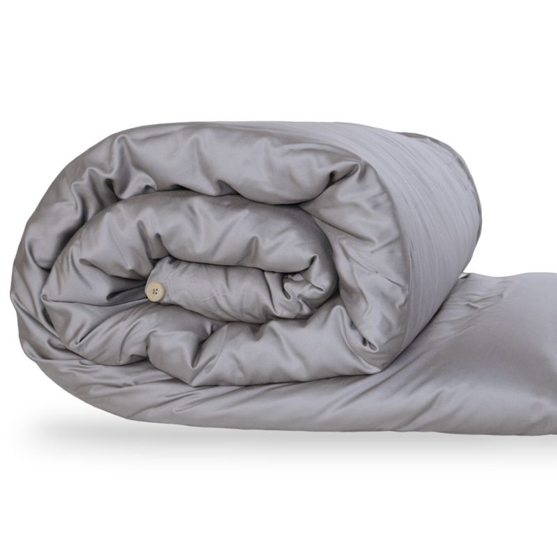 HYPNO HOME - Funda De Plumón 100% De Bambú 1.5 Plz - Gris