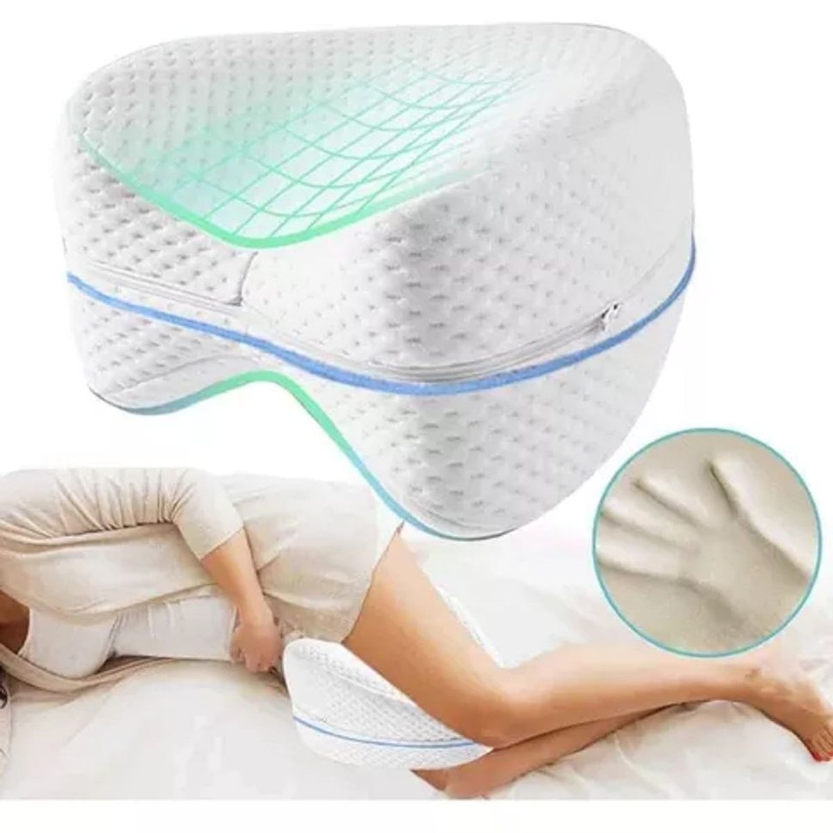 GENERICO - Almohada de Piernas - Cojin De Espuma Para Piernas Rodillas.