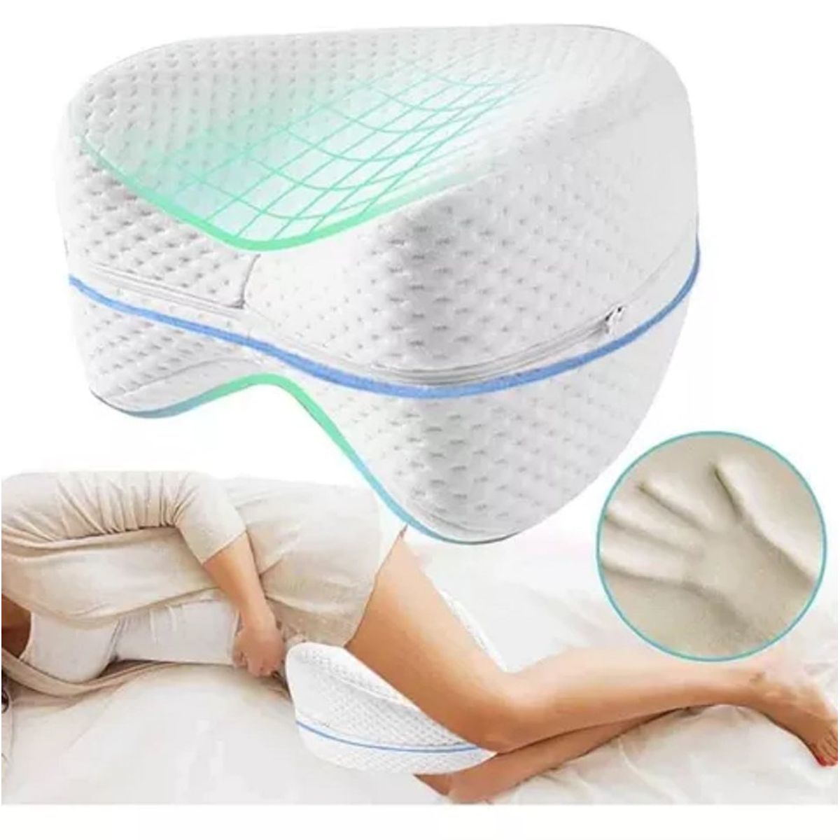 GENERICO - Almohada de Piernas - Cojin De Espuma Para Piernas Rodillas.