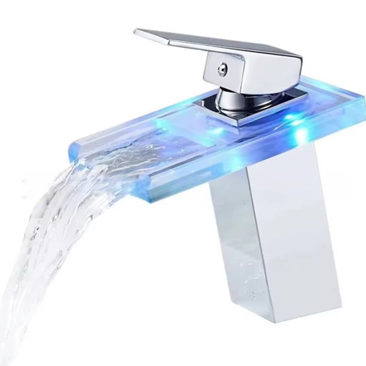 PGW - Grifo Premium - FrioCaliente - Led - Cascada - Vidrio templado