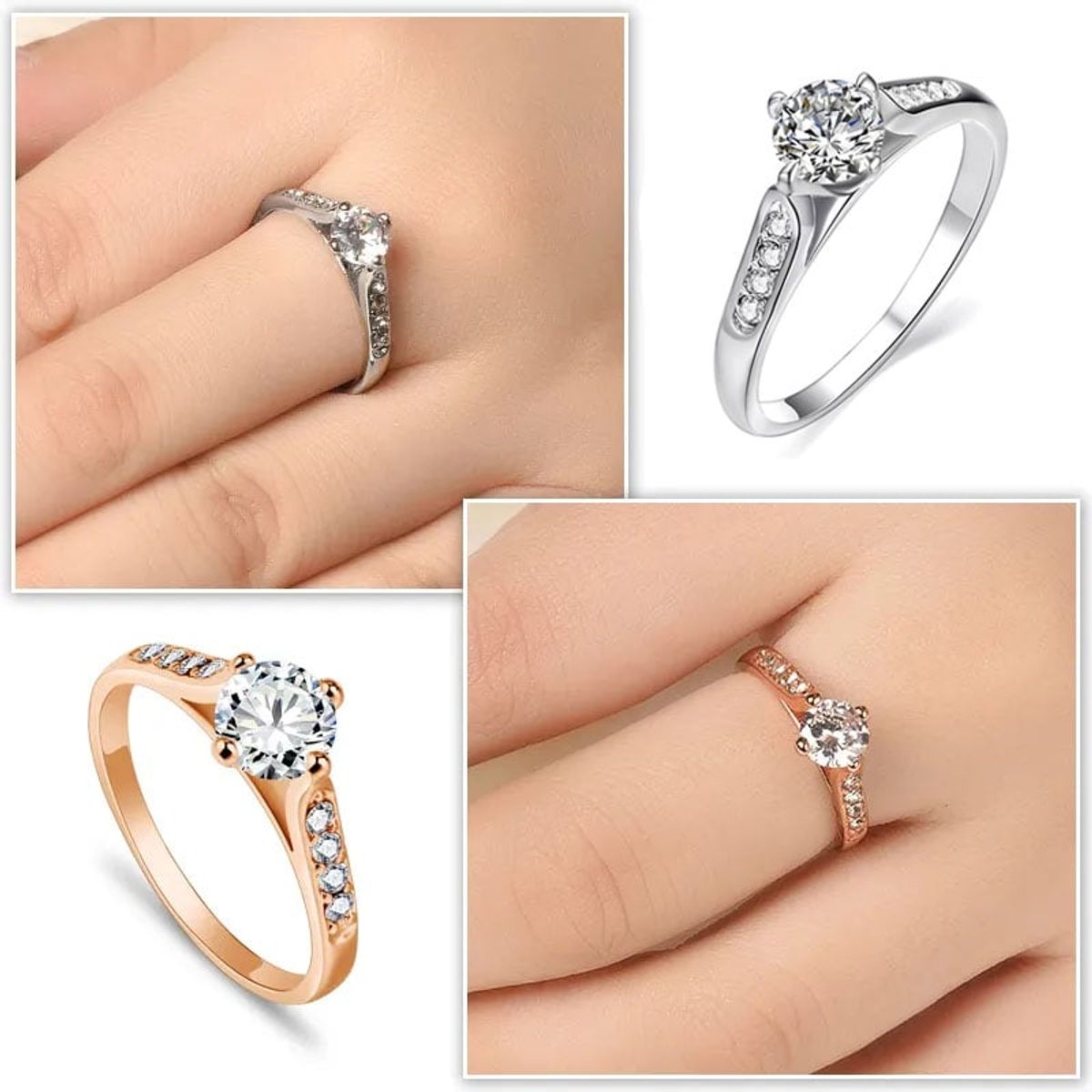 LA TIENDA 88 JOYAS Y ACCESORIOS - La Tienda 88 - Anillo para Mujer Bañado en Oro de 18k - Rosa