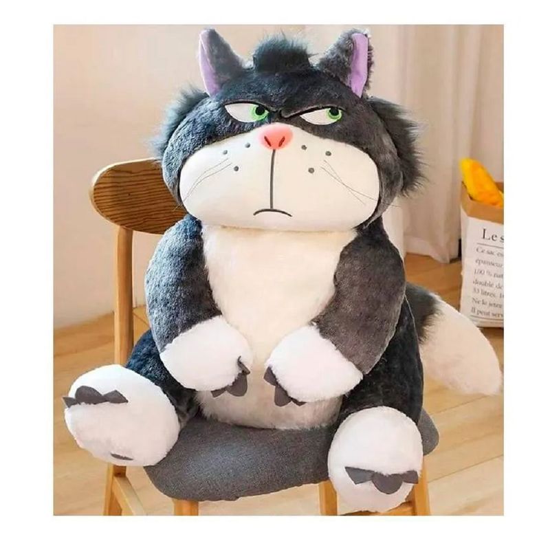 OEM - Peluche Gato Lucifer Importado - Mide 100 cm alto