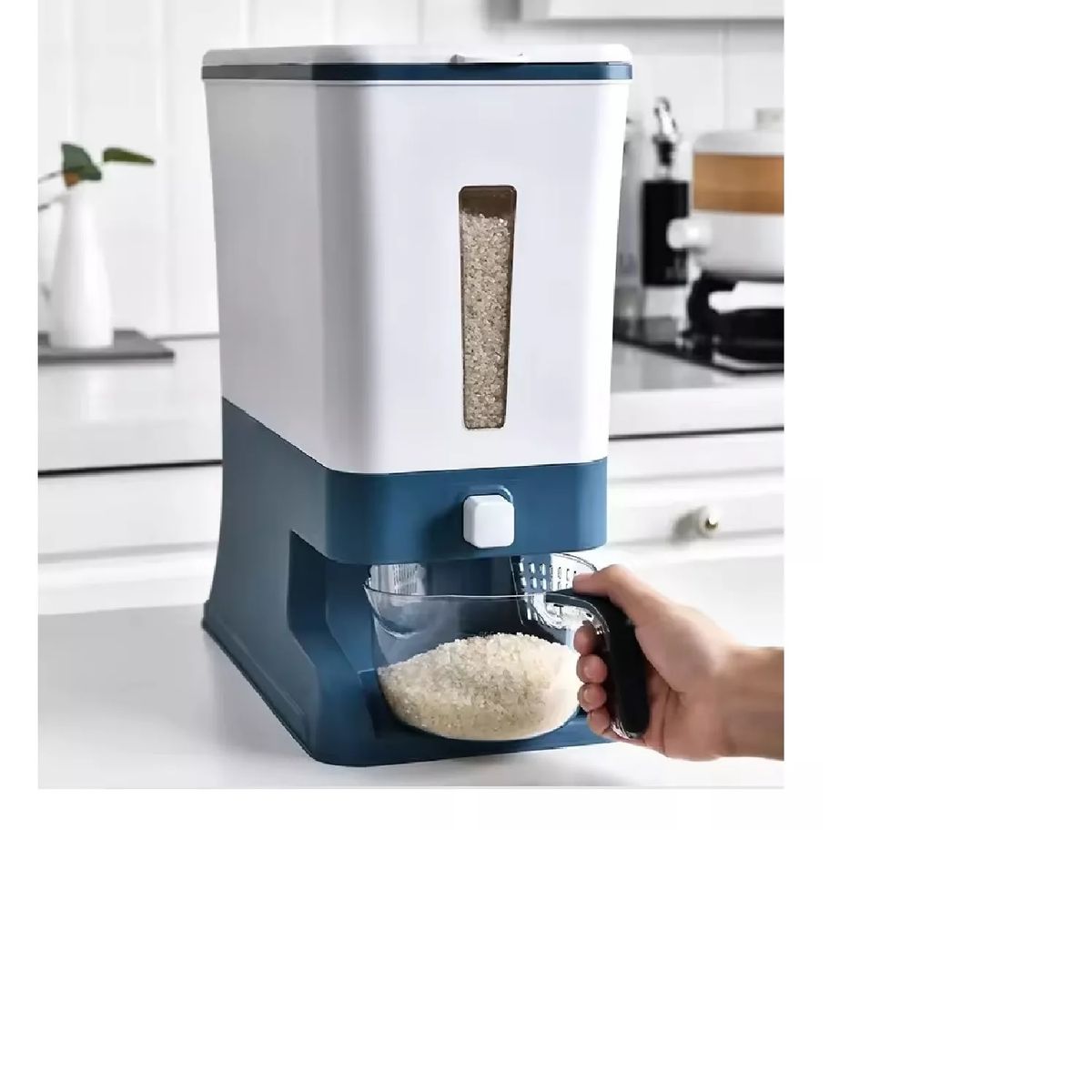 OEM - Dispensador De Arroz Multiuso 10 Kg Con Taza Medidora