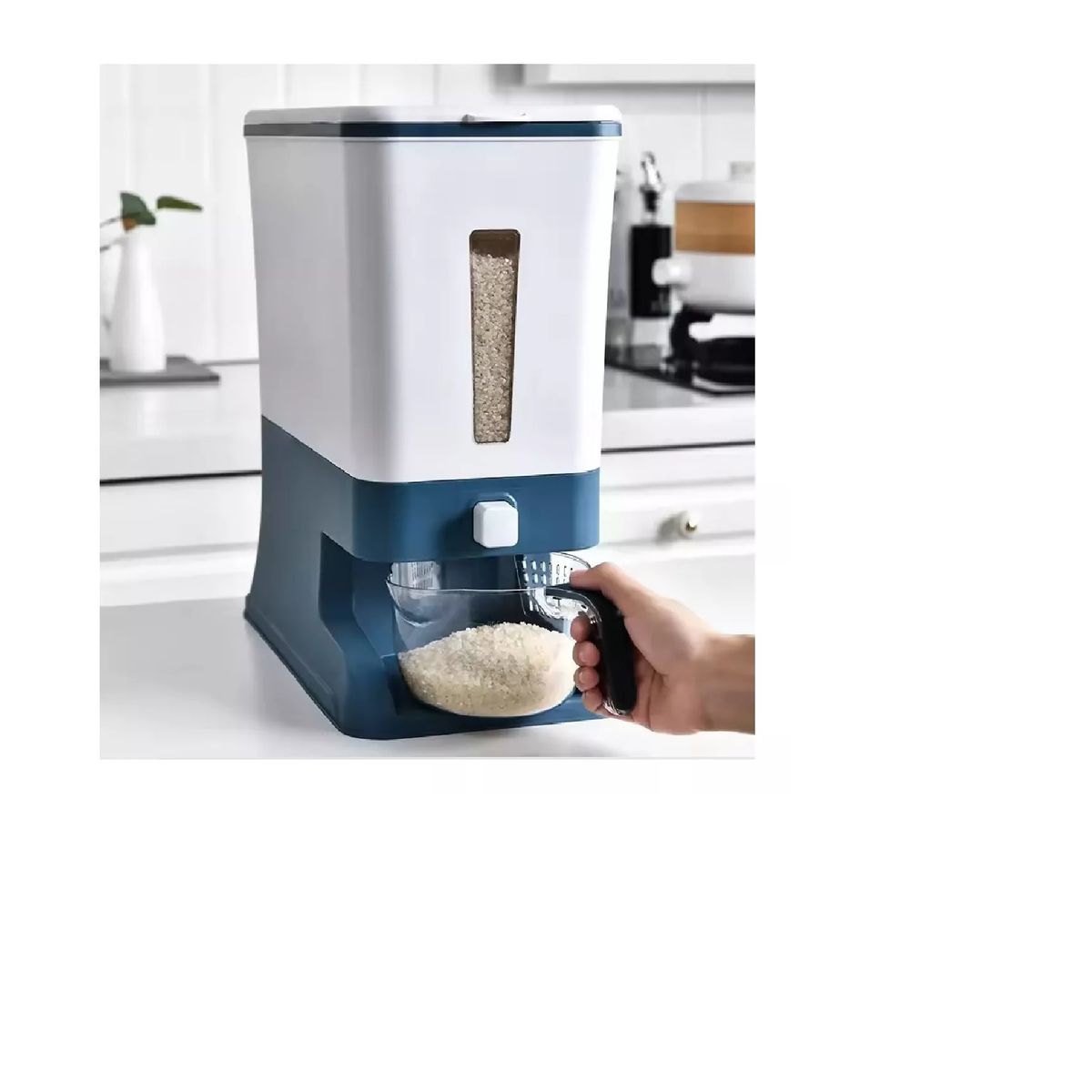 OEM - Dispensador De Arroz Multiuso 10 Kg Con Taza Medidora