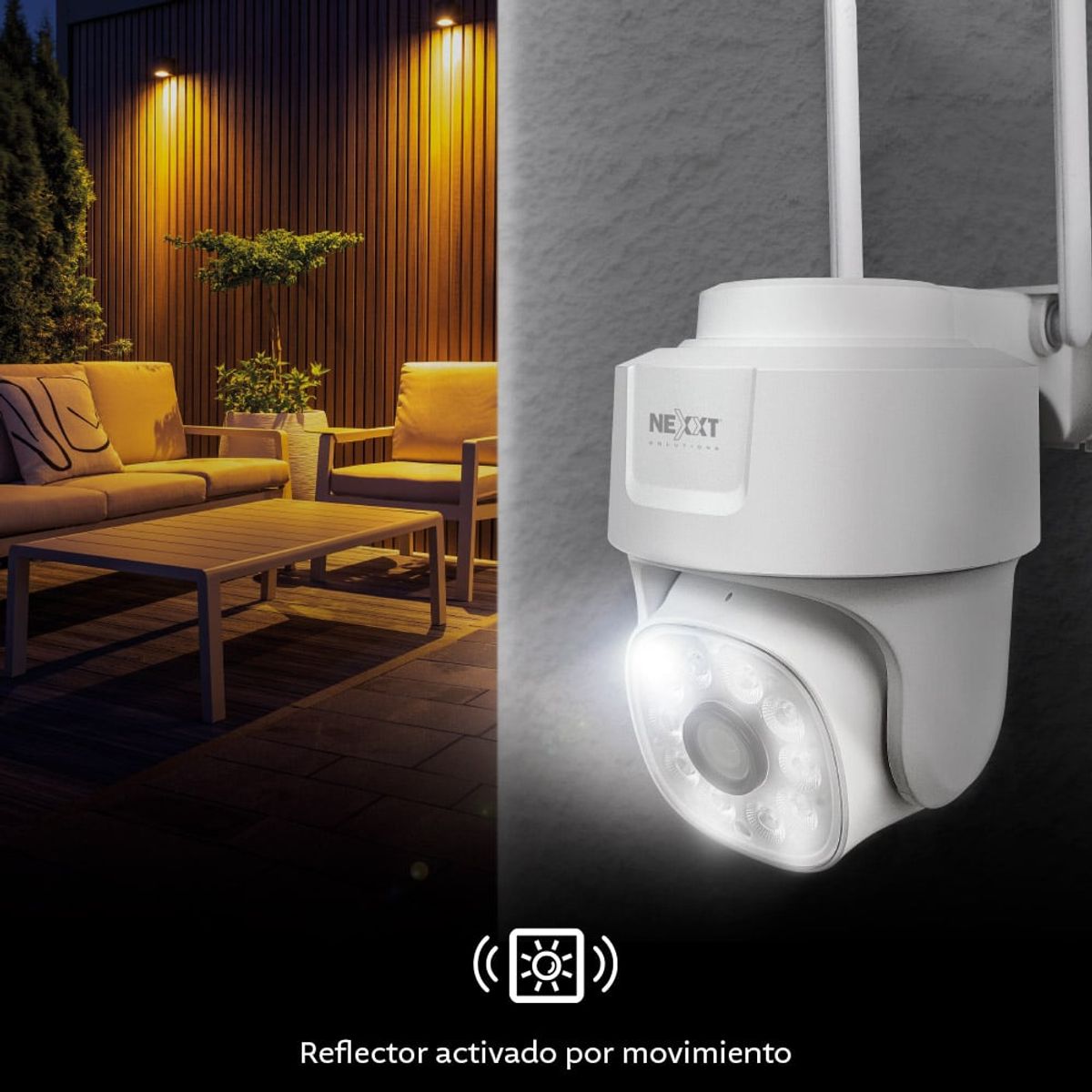 NEXXT SOLUTIONS - Cámara Inteligente Wi-fi Ptz Exterior 5mp 2k+ Nexxt Nhc-op10