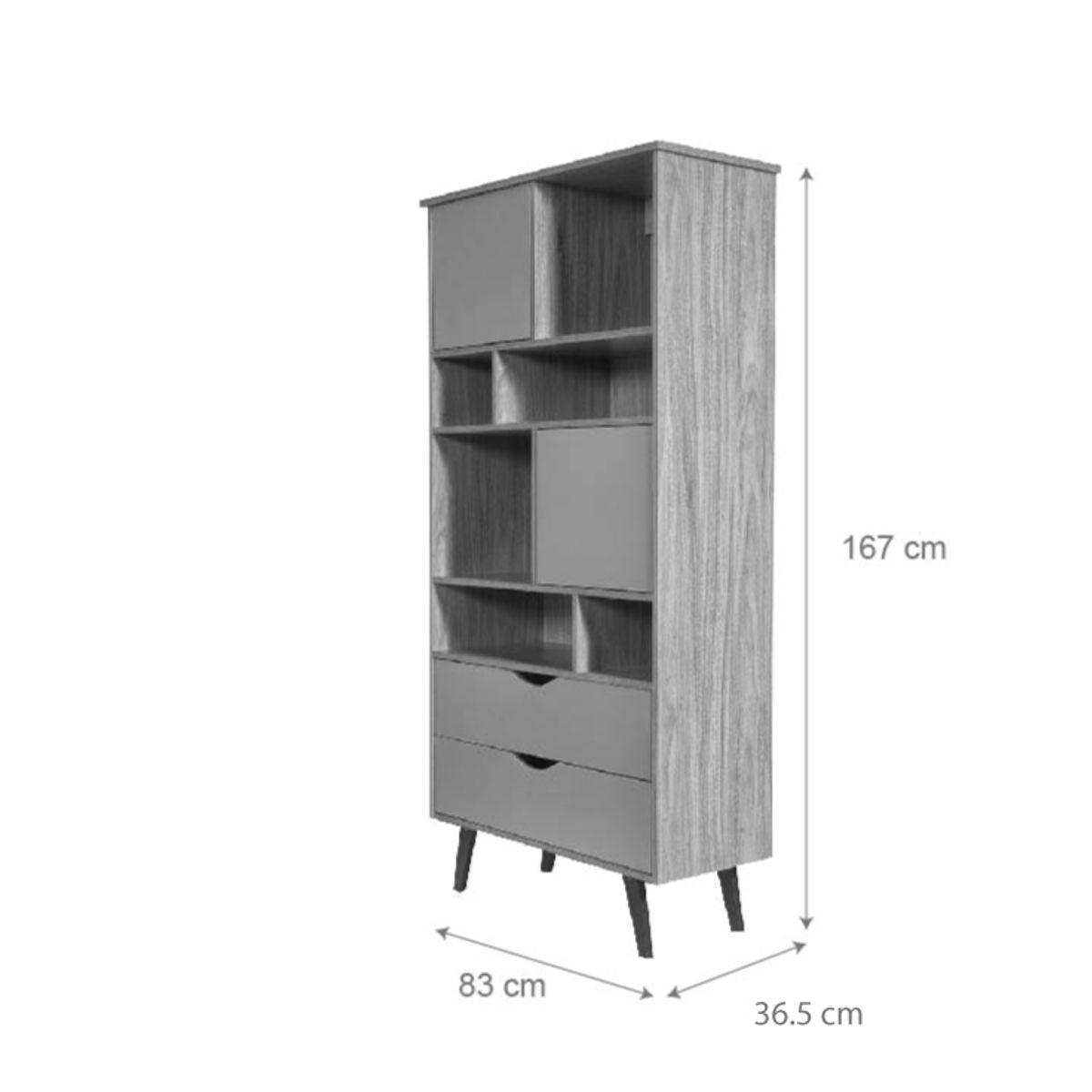 NACION MUEBLES - APARADOR THEMIS COLOR WENGUE NM
