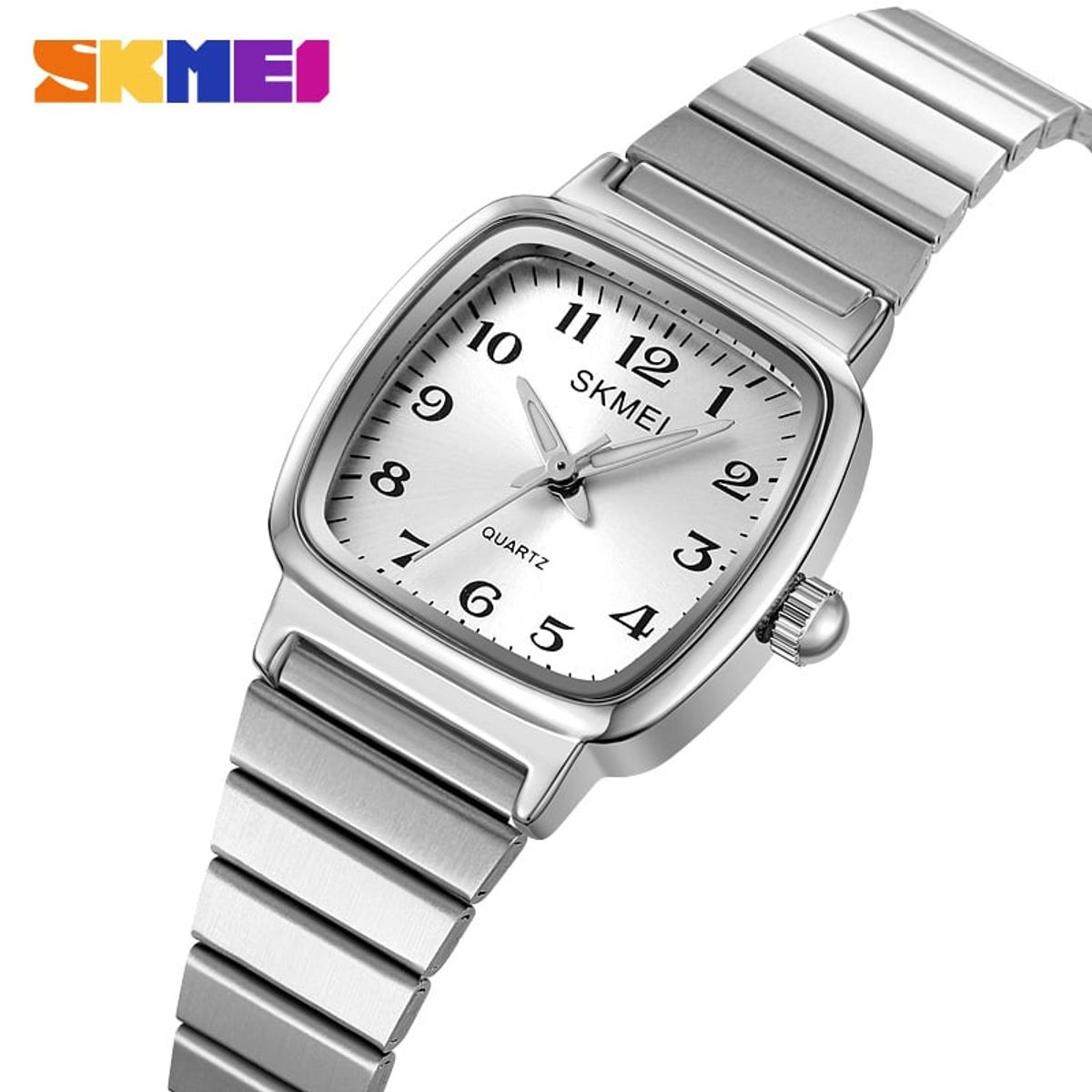 SKMEI - RELOJ SKMEI 2292 PLATEADO CORREA ACERO PARA MUJER