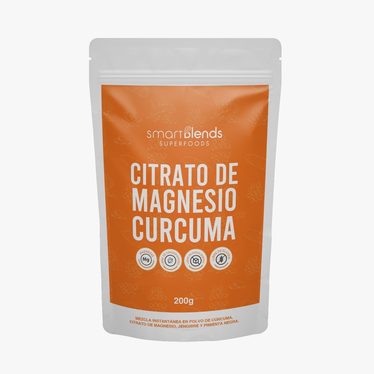 GENERICO - CITRATO DE MAGNESIO CURCUMA SMART BLENDS 200GR
