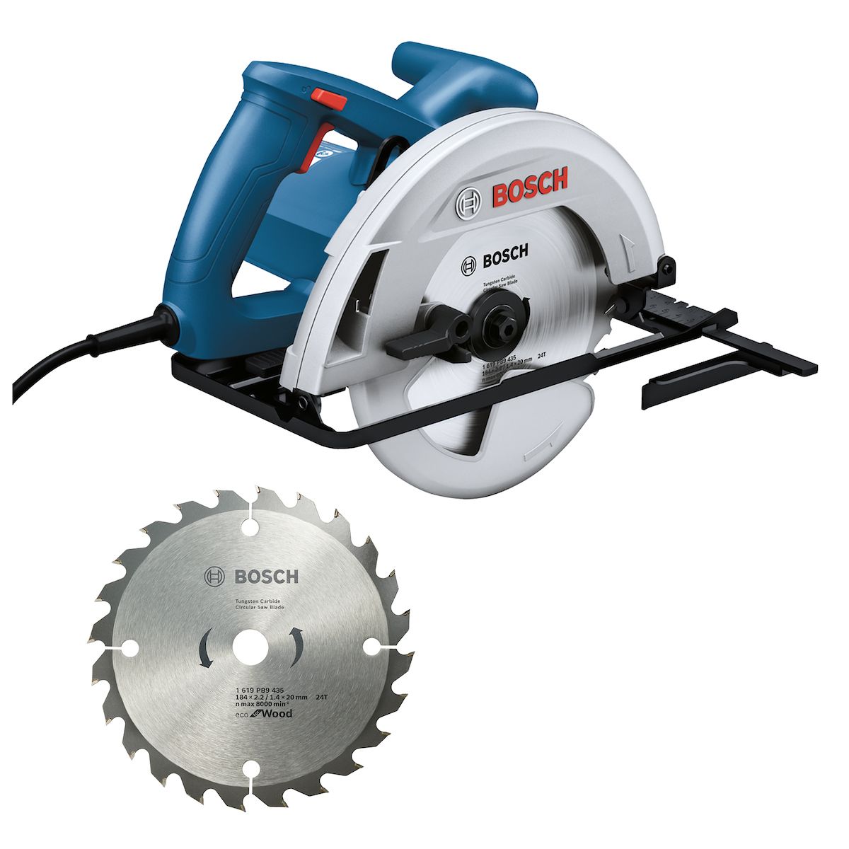 BOSCH - Sierra Circular 7 1/4 (184mm) 1300w Corte 64mm Bosch Gks 130
