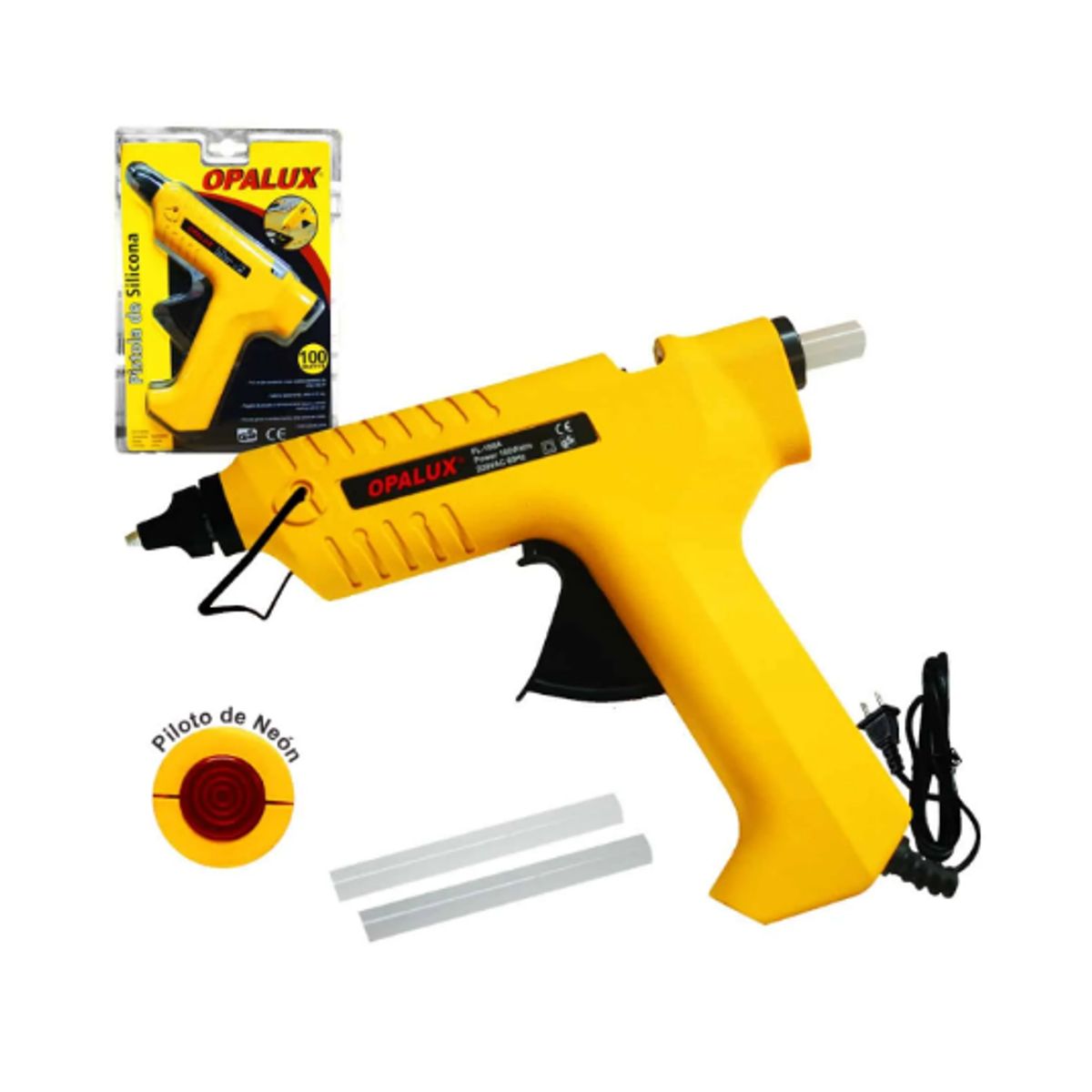 OPALUX - Pistola para Silicona Gruesa 100W FO-188A OPALUX