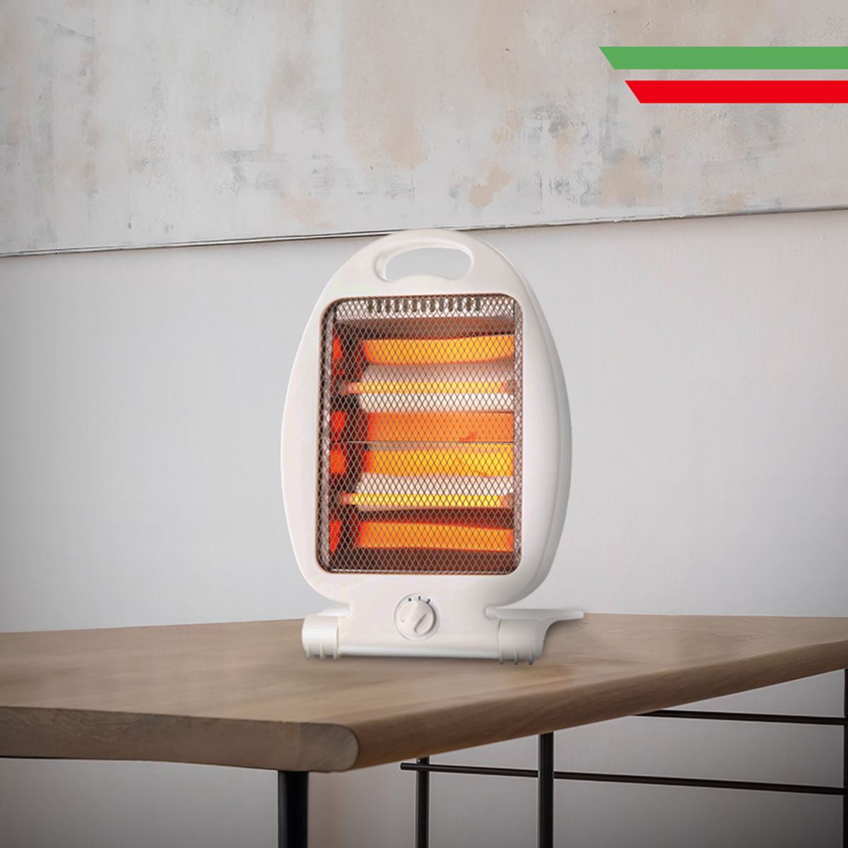 ALFANO - Estufa de cuarzo mesa y piso 800 w