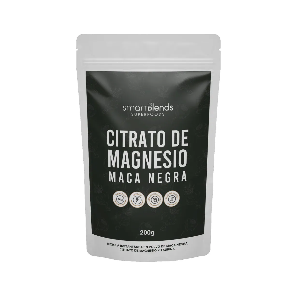 GENERICO - CITRATO DE MAGNESIO MACA NEGRA SMART BLENDS 200GR