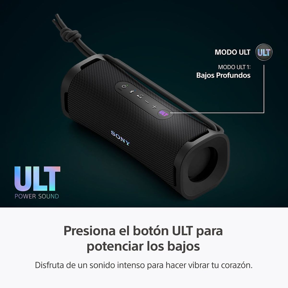SONY - Sony Parlante Bluetooth SRS-ULT10 Portátil ULT FIELD 1 Negro