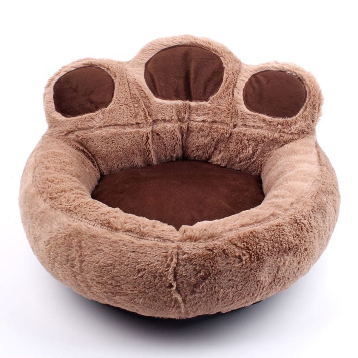 QUE PATAS PET SHOP - Cama Pata de Oso Talla XL Marrón