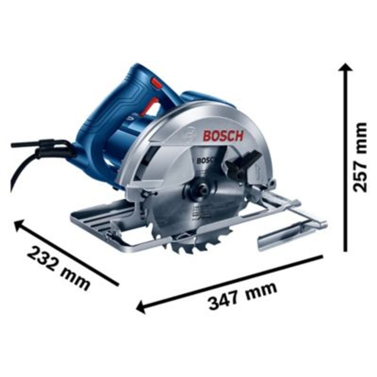 BOSCH - Sierra Circular Bosch 7-1/4(184mm) Gks 150 1500w + Maletín L