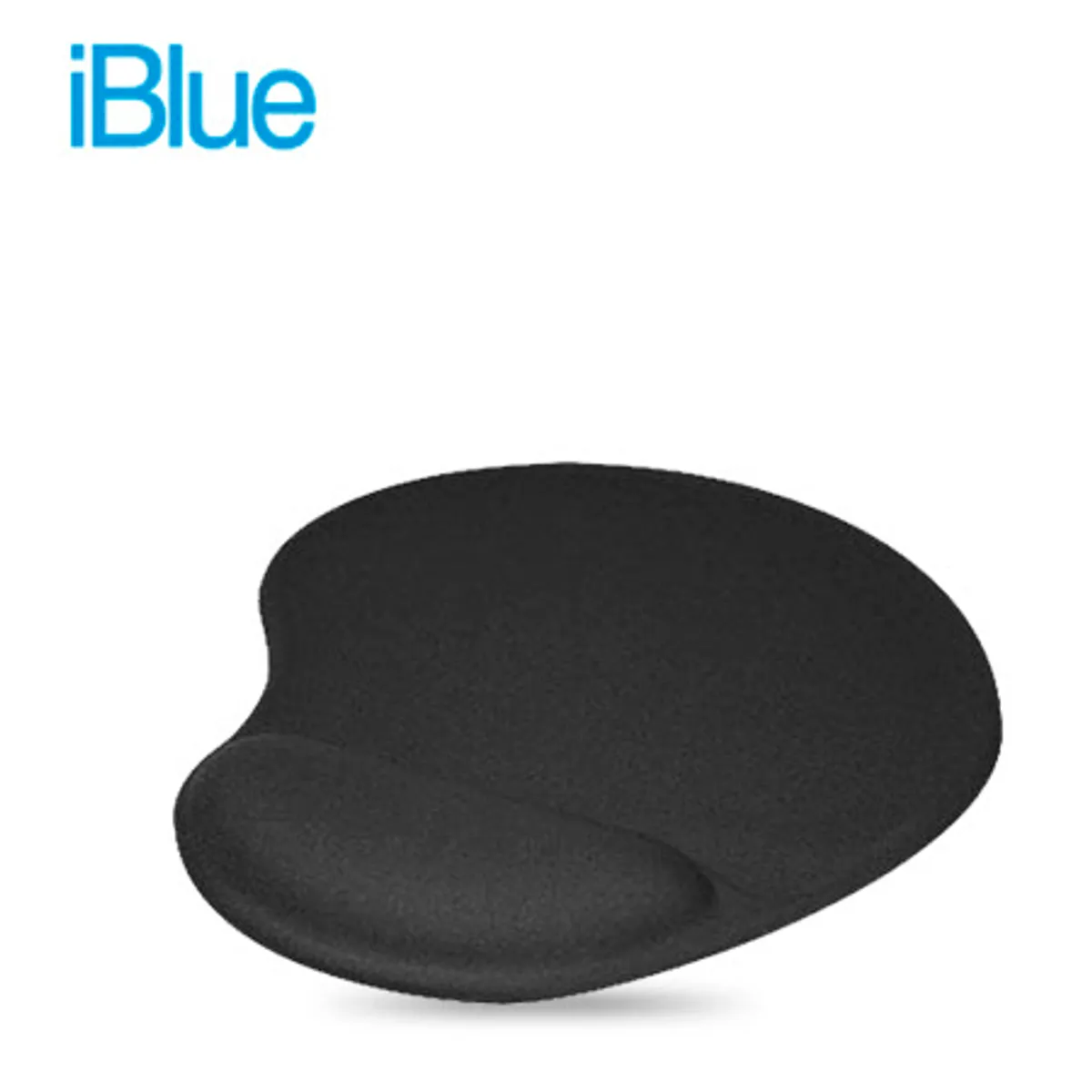 IBLUE - Pad mouse negro con reposamuñecas iBlue