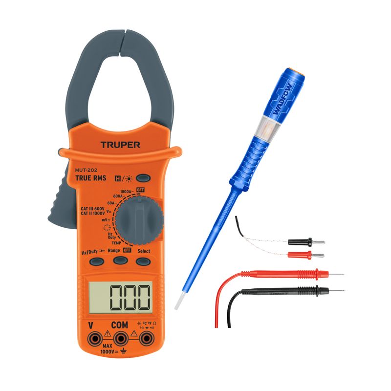TRUPER - Pinza amperimetrica industrial Truper + piloto