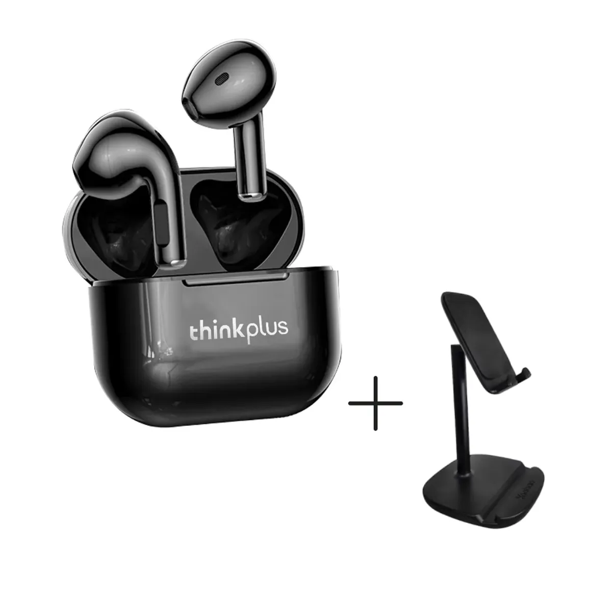 LENOVO - Audífonos Bluetooth Lenovo LP40 Negro Más Soporte Para Celular Yoobao