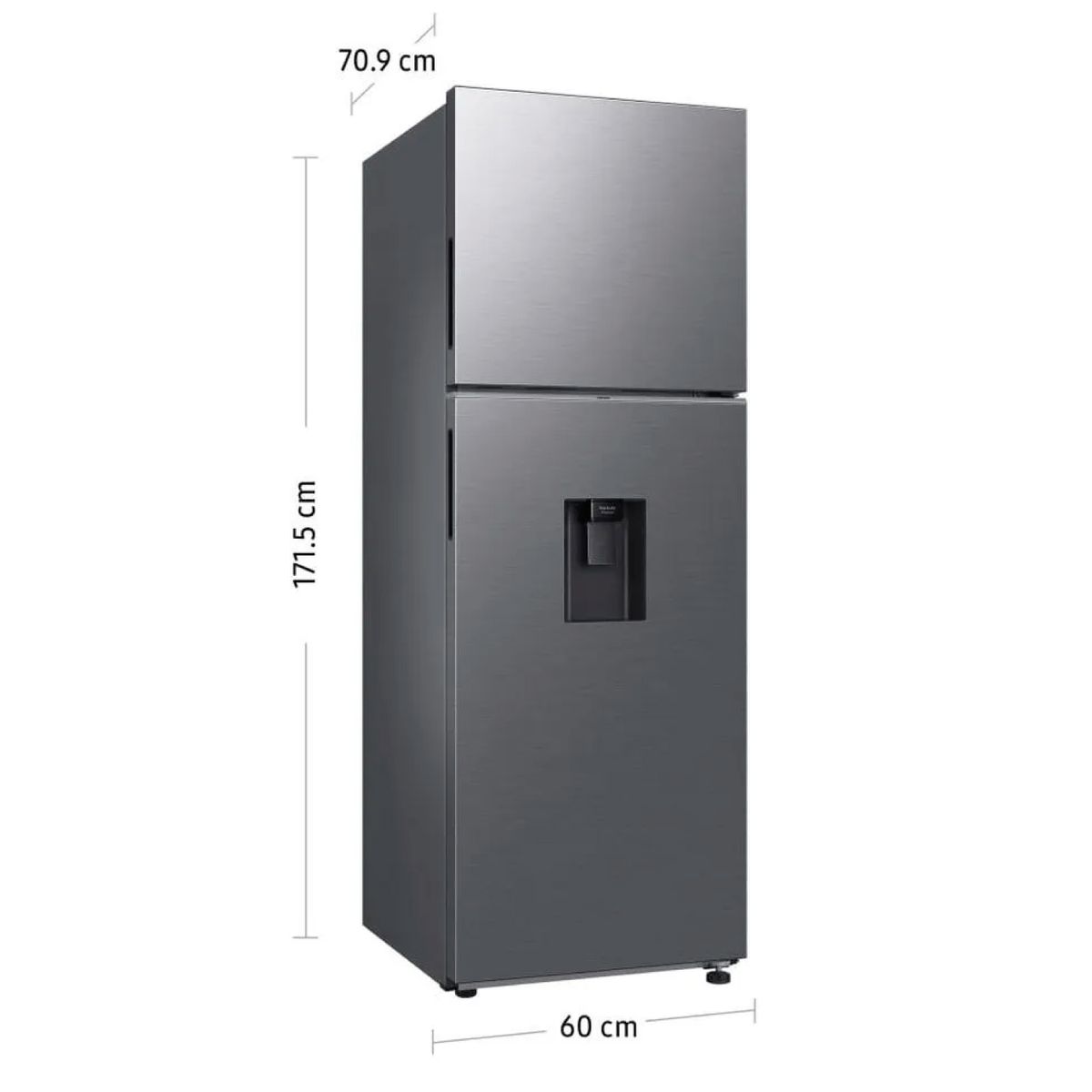 SAMSUNG - Refrigeradora Samsung Top Mount Freezer 341L RT35DG5720S9PE Silver