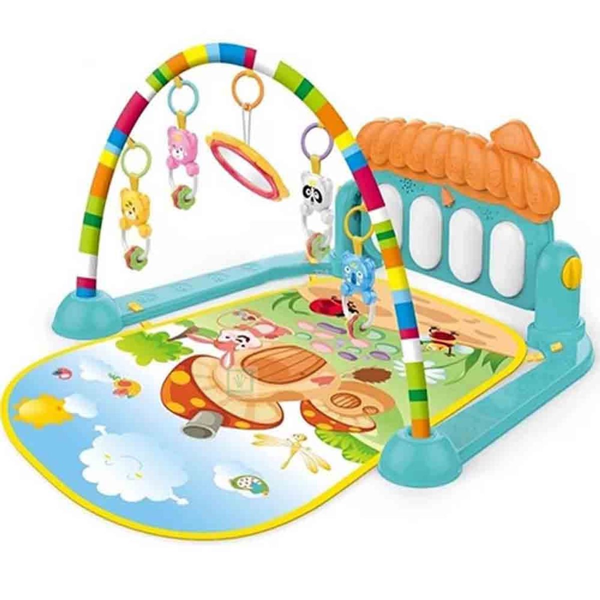 IDEAL - Gimnasio de Bebe con Piano Para Patear 3 en 1