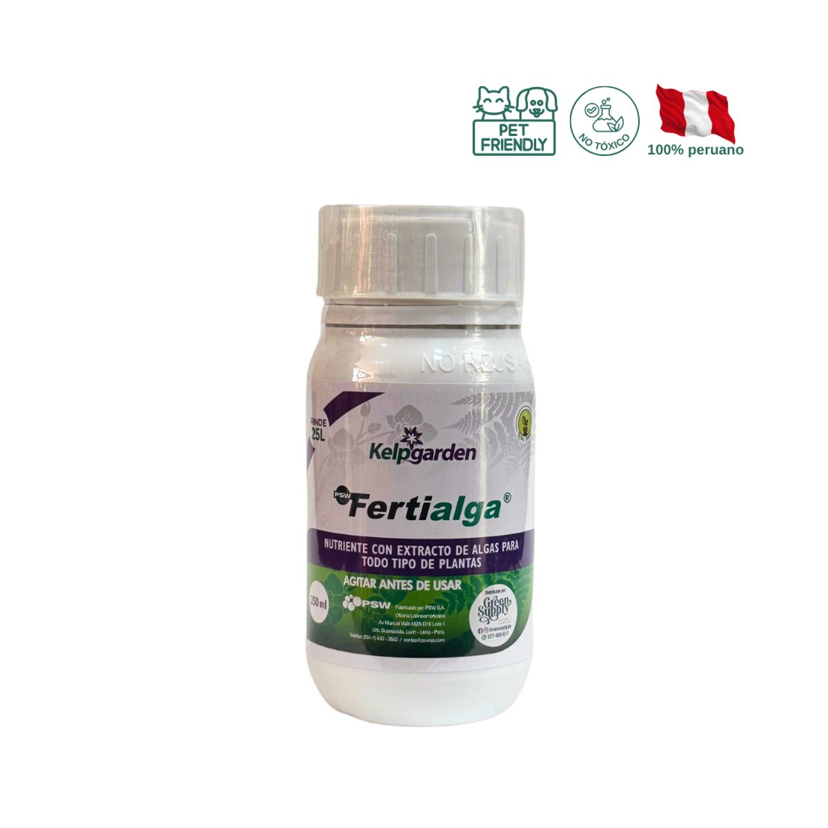 GREEN SUPPLY - Fertilizante Pet Friendly - Fertialga 250ml
